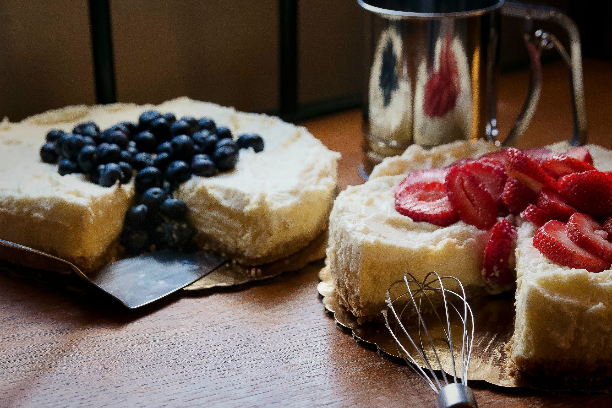 Viola Strawberry or Blueberry 12 Pound Big Shoulder Schweet Original Homemade Chicago Cheesecake